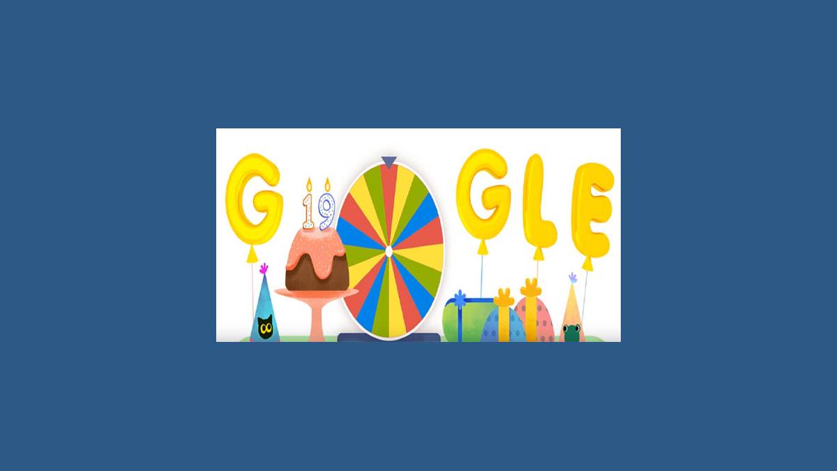 Anniversaire Doodle Google 19 ans
