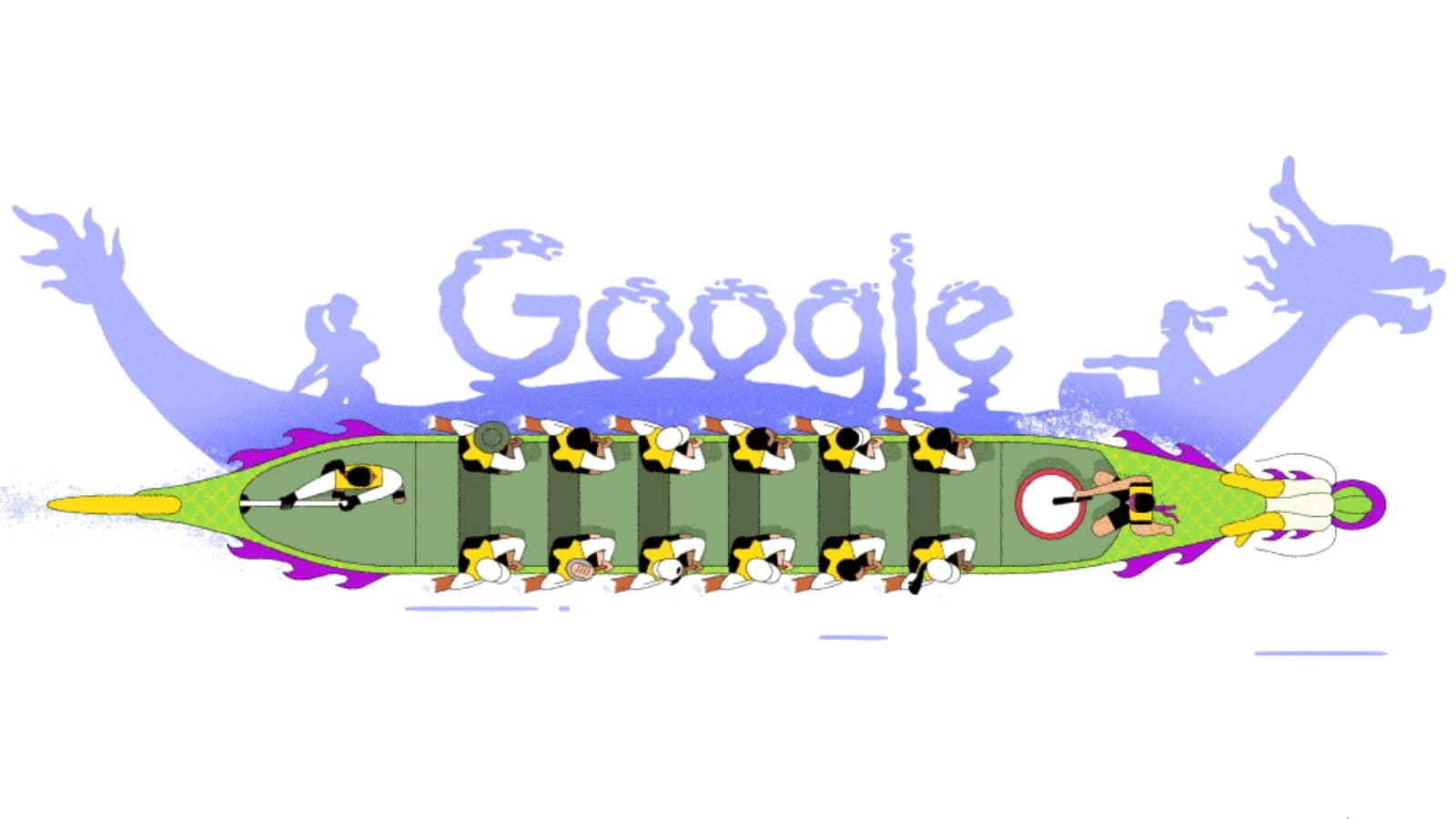 Doodle Google fête des Bateaux-Dragons 2026 (Crédit: Google)