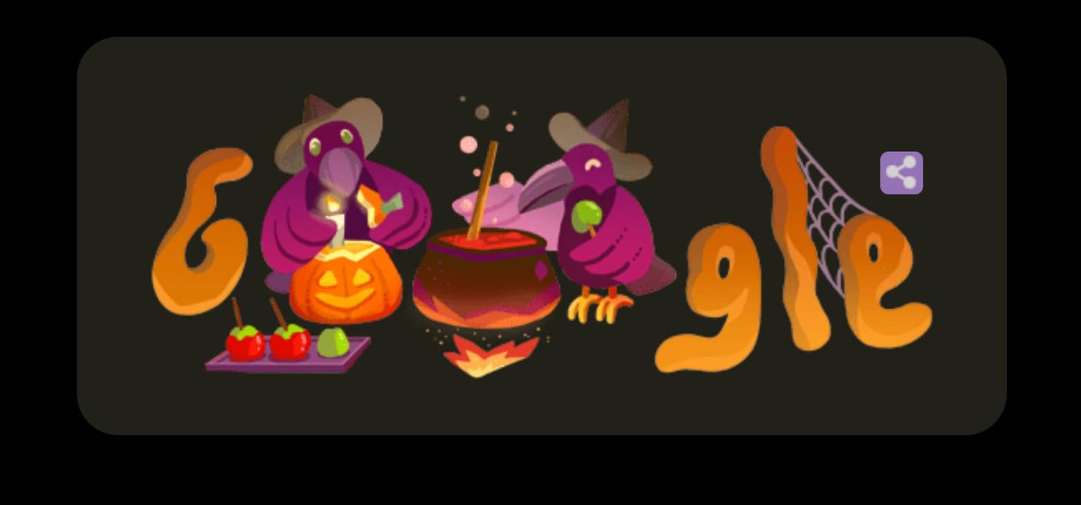 Joyeux Halloween imPECKable avec le Doodle de Google