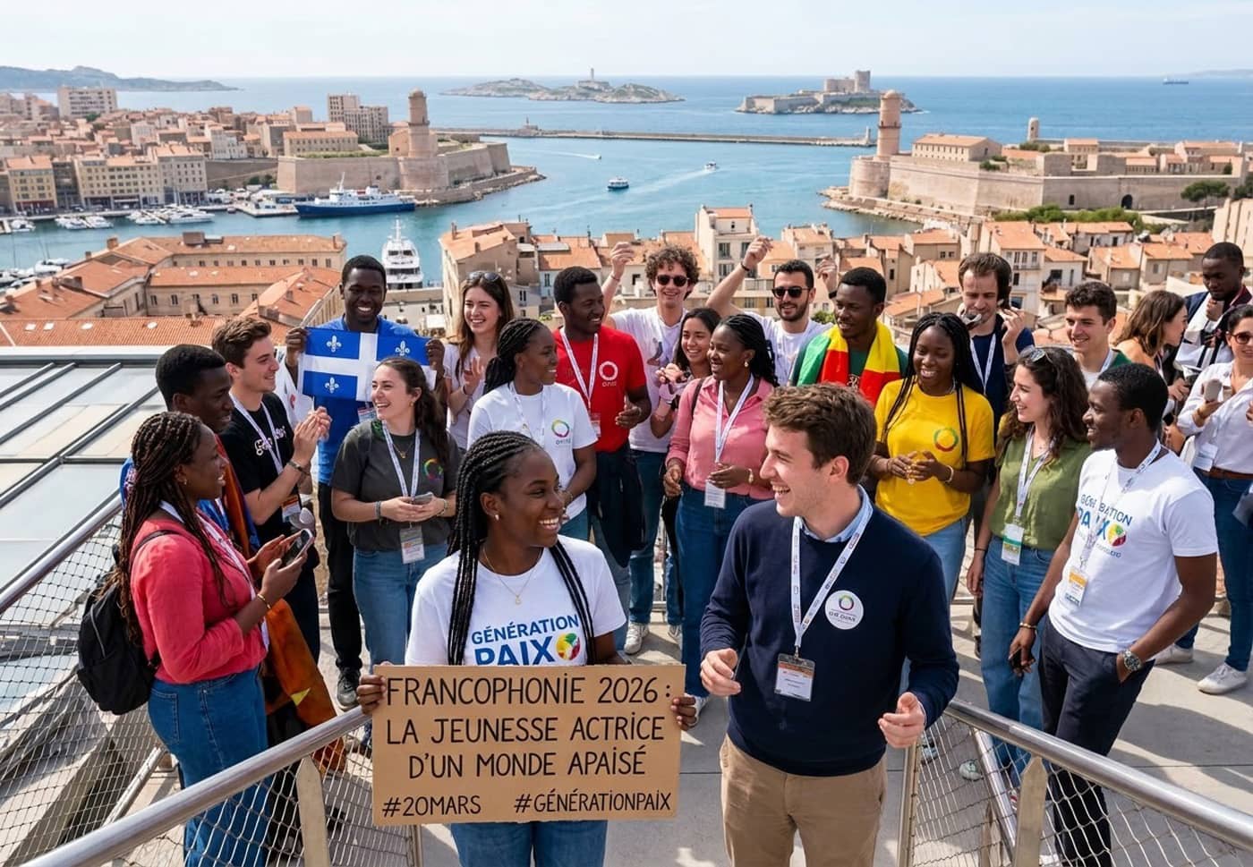 La jeunesse francophone : la génération paix à Marseille (Crédit : Alex.I)