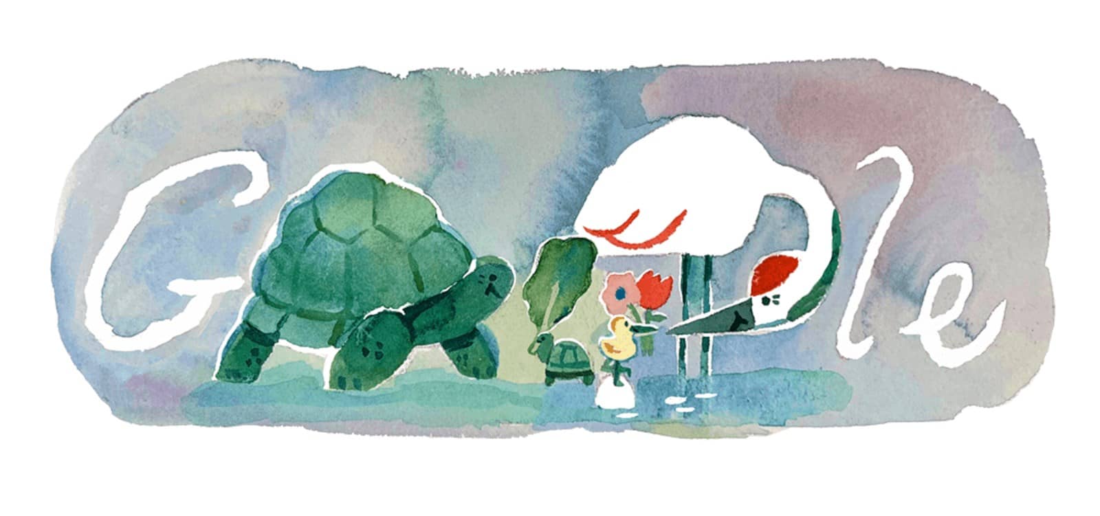 Keirō no Hi en Doodle sur Google Japon