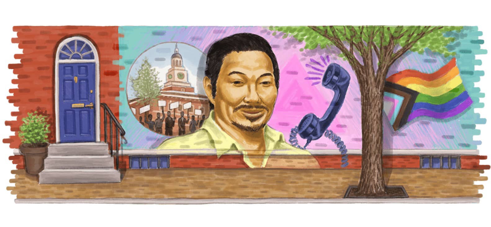 Kiyoshi Kuromiya à l'honneur sur Google avec un Doodle easter egg LGBT