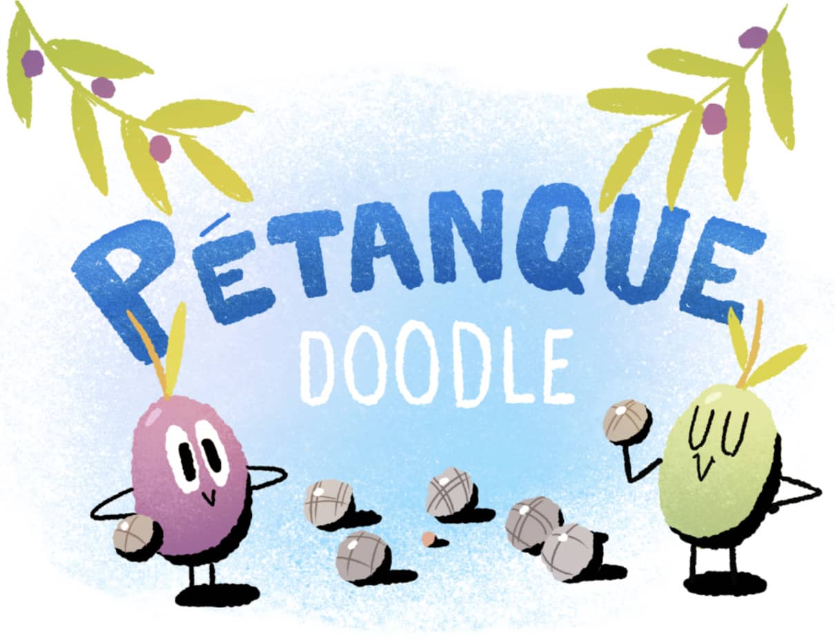 La pétanque est à l’honneur sur Google avec un Doodle interactif