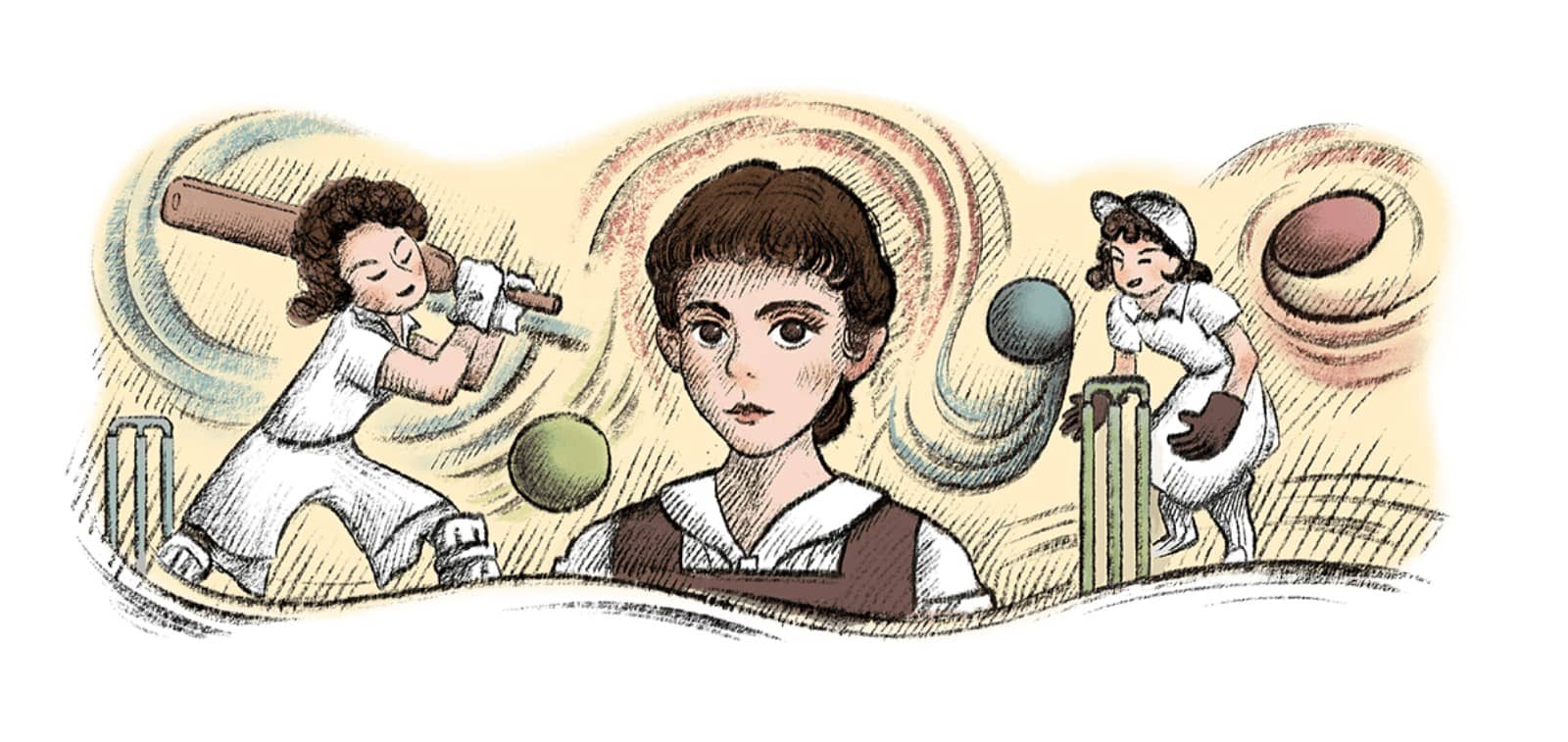 Doodle 150e anniversaire de Harriet Lily Poulett-Harris sur Google
