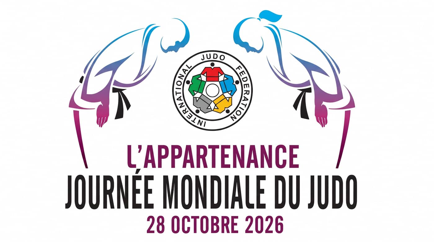 Logo de la Journée mondiale du judo 2026 : l’appartenance (Crédit : ijf.org)