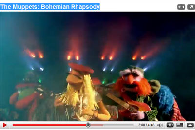 Muppets la copie conforme de Queen sur Youtube
