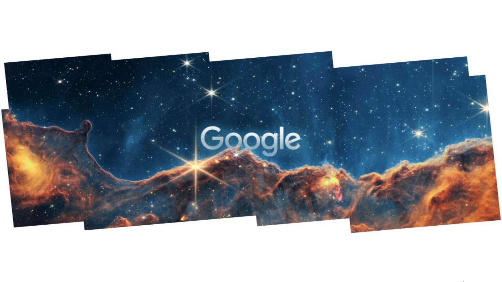 Le Doodle sur la nébuleuse de la Carène (Crédit : Google)