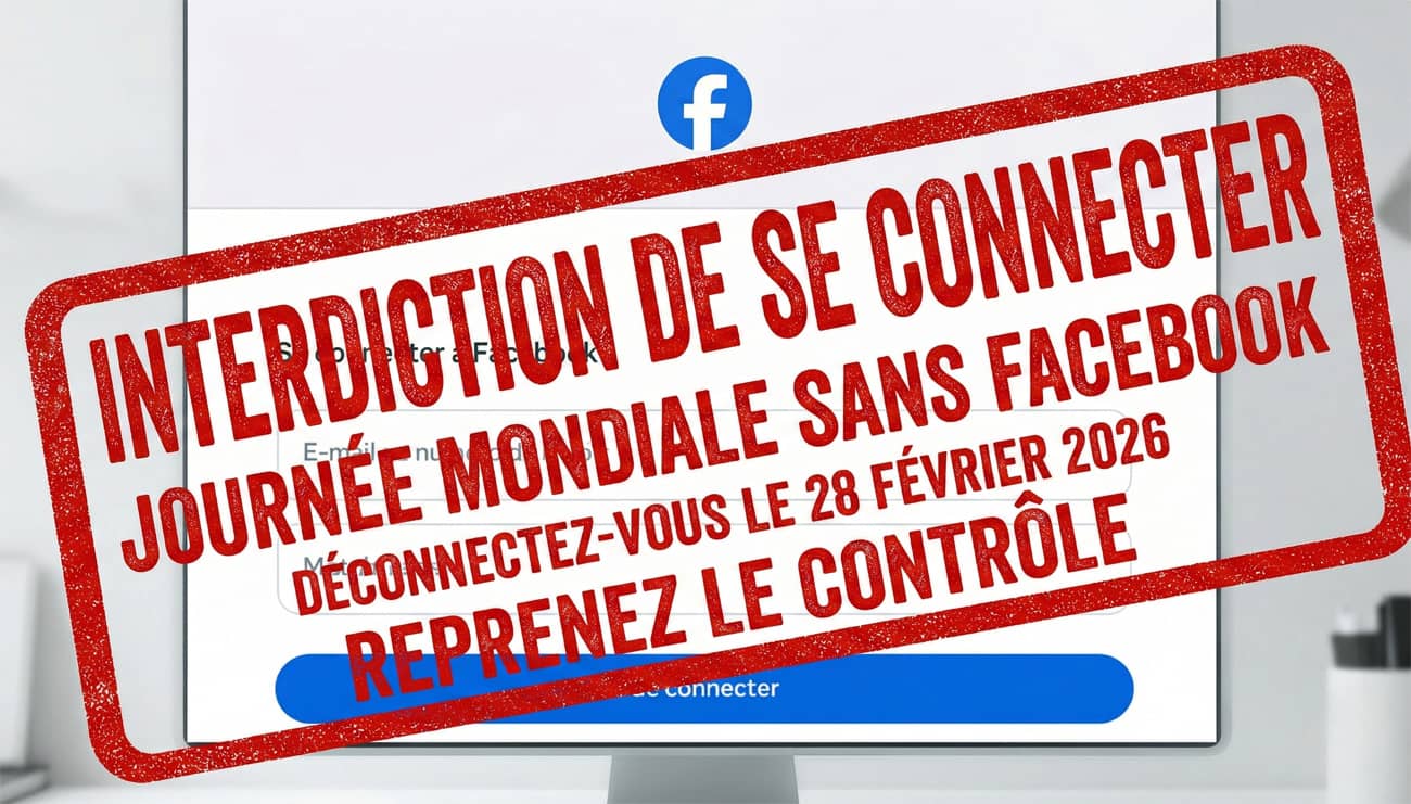 Page Facebook avec interdiction de se connecter (Crédit : Facebook.com)