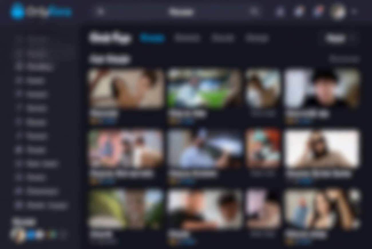 Une page OnlyFans floutée (Crédit : Alex.I)