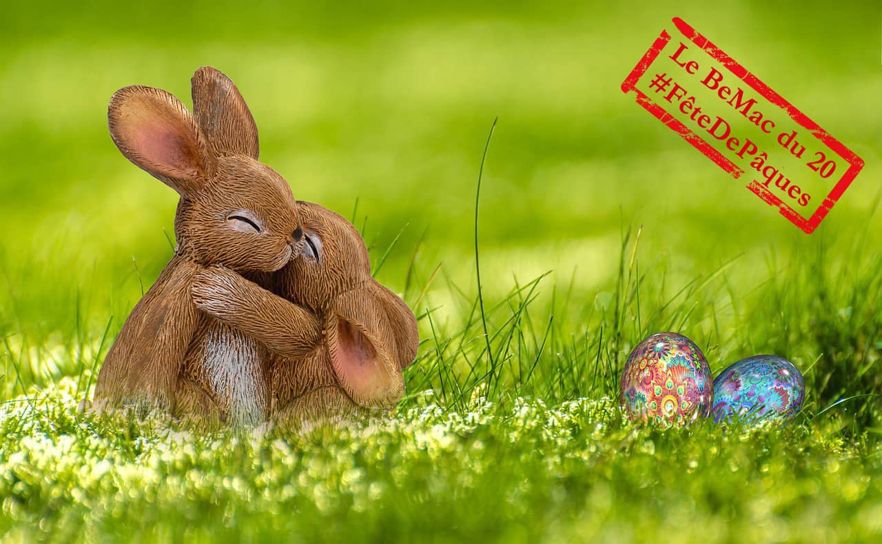 Pâques : lapins de Pâques et œufs (Crédit : Anncapictures)