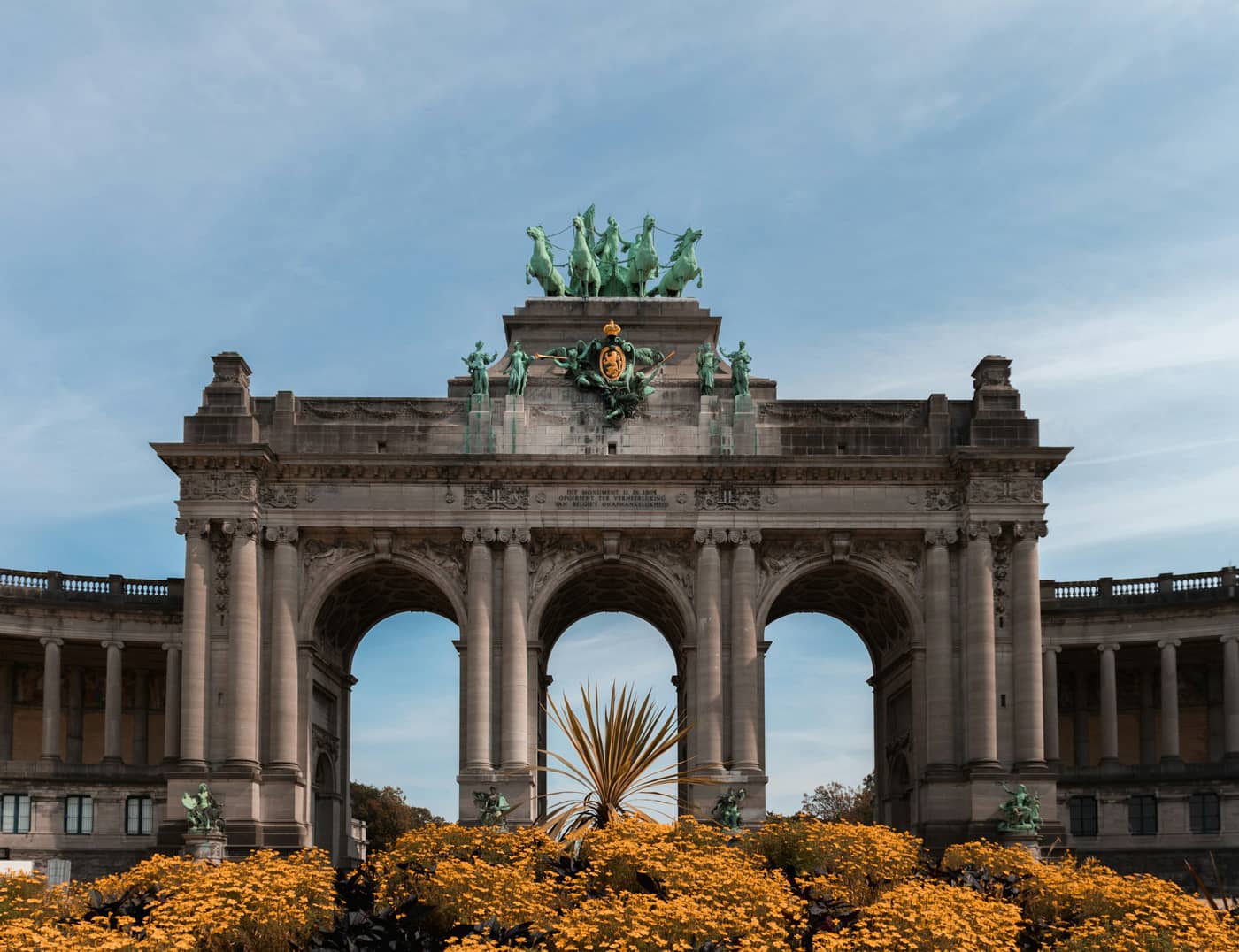 Le parc du cinquantenaire à Bruxelle en Belgique (Crédit : François Genon)