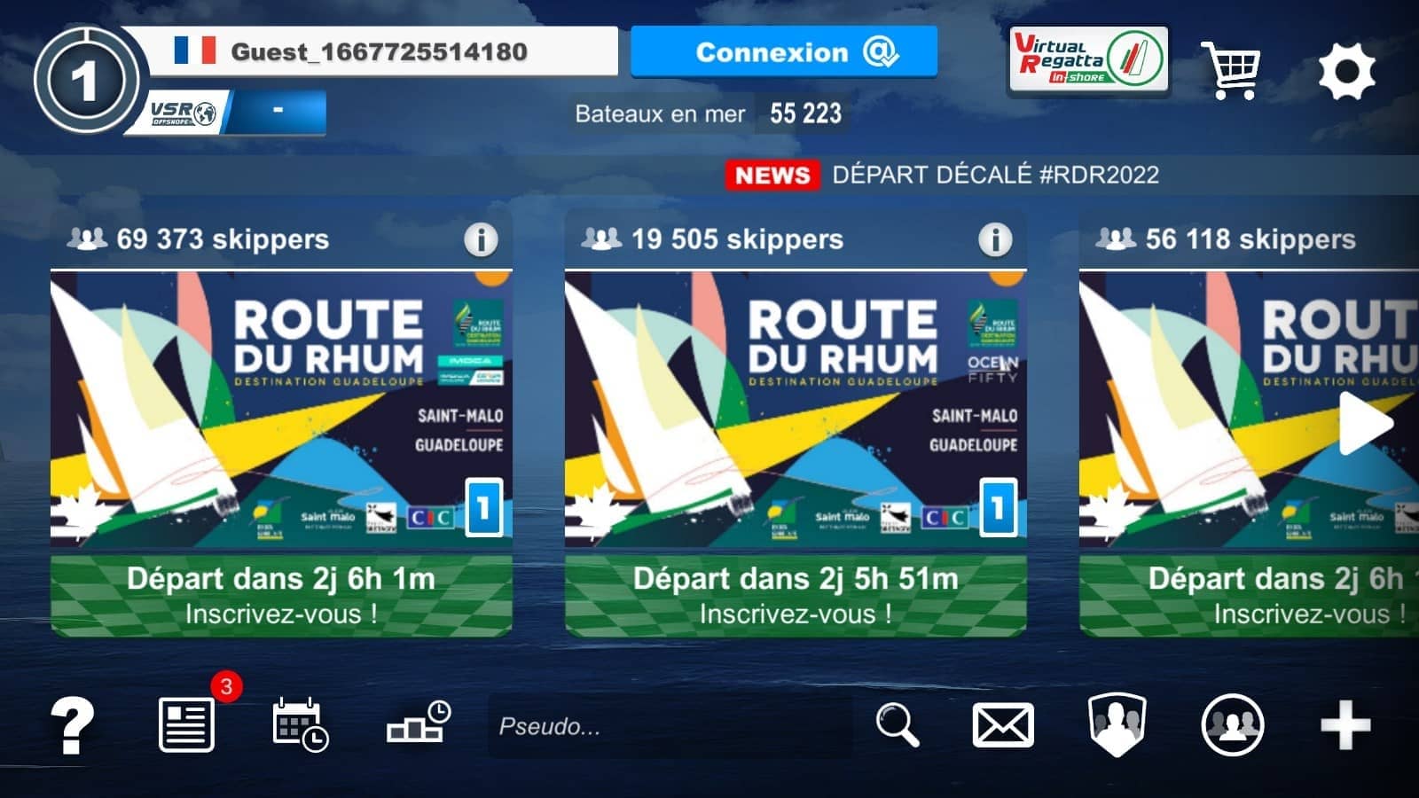 Route du Rhum - Destination Guadeloupe 2022 sur Virtual Regatta Offshore