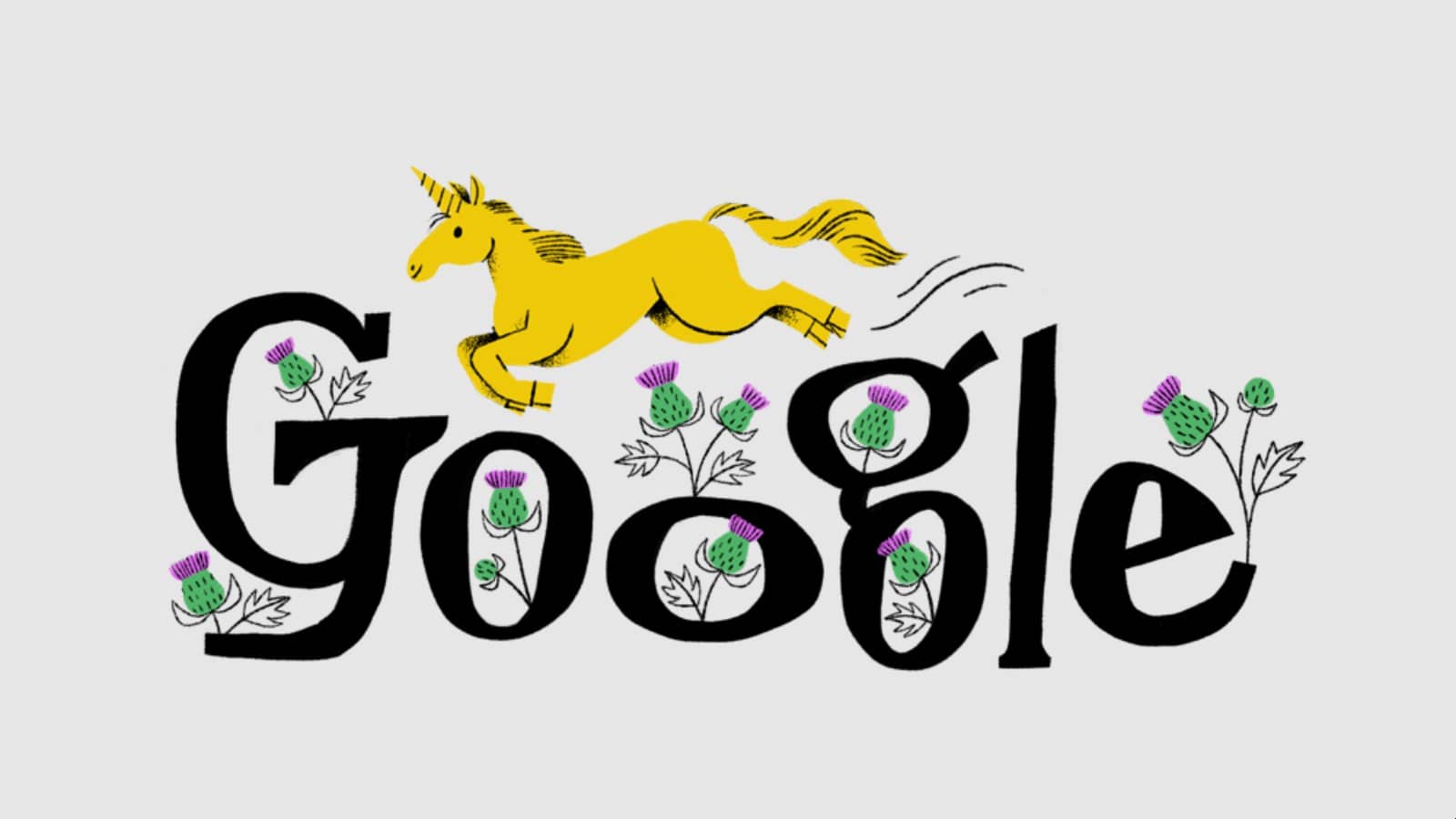 Le Doodle fête de la Saint-André 2025 (Crédit : Google)