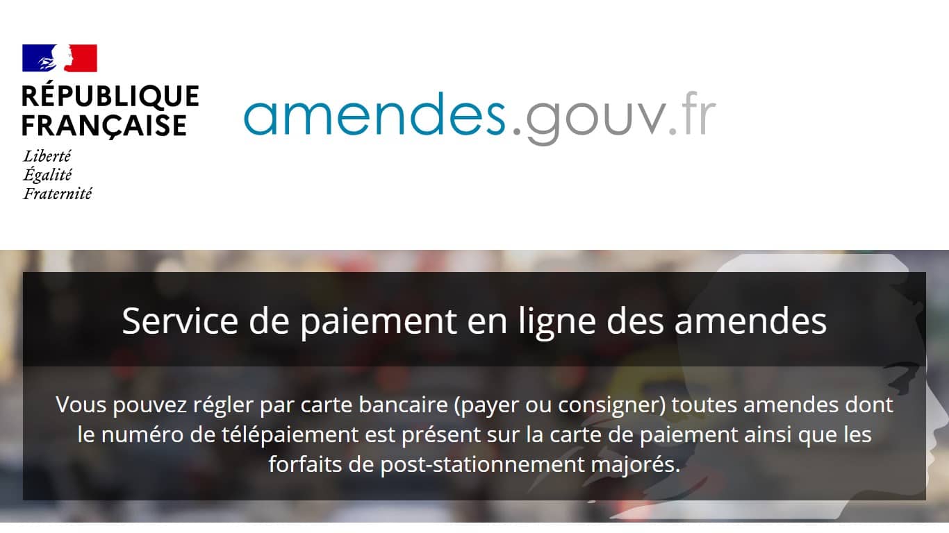 Service paiement des amendes en ligne (Crédit : capture amendes.gouv.fr)