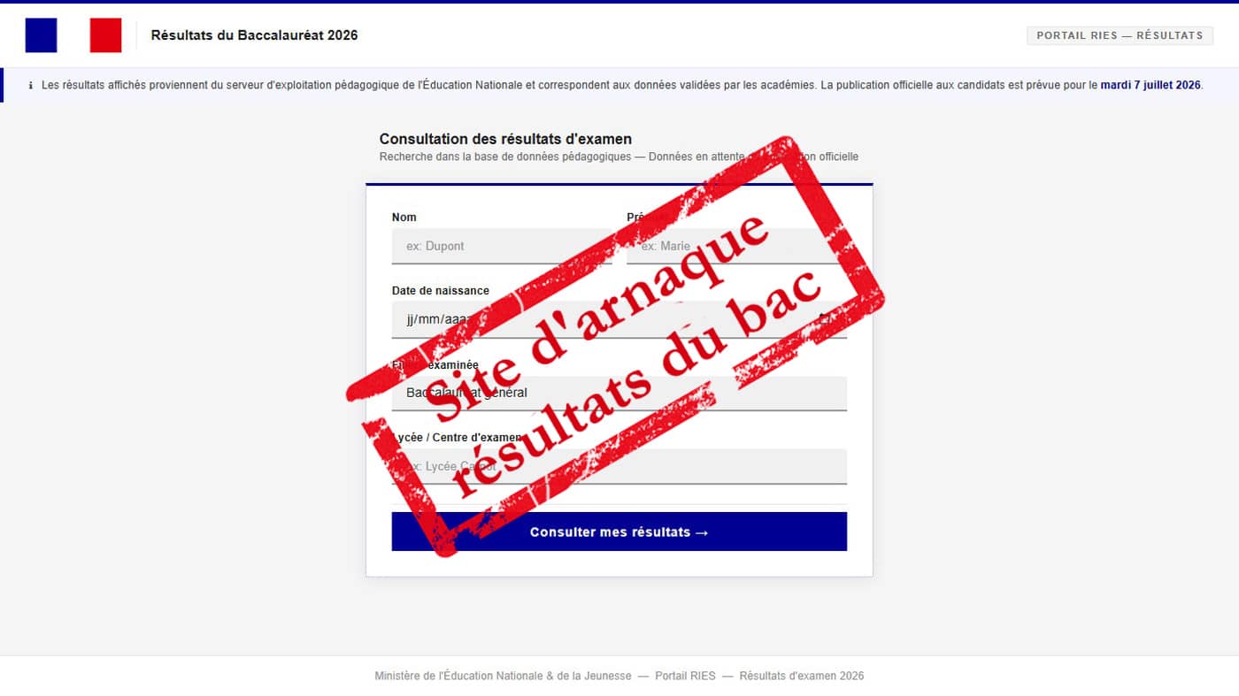 Bac 2026 : ne vous faites pas piéger par ce faux site de résultats qui ...