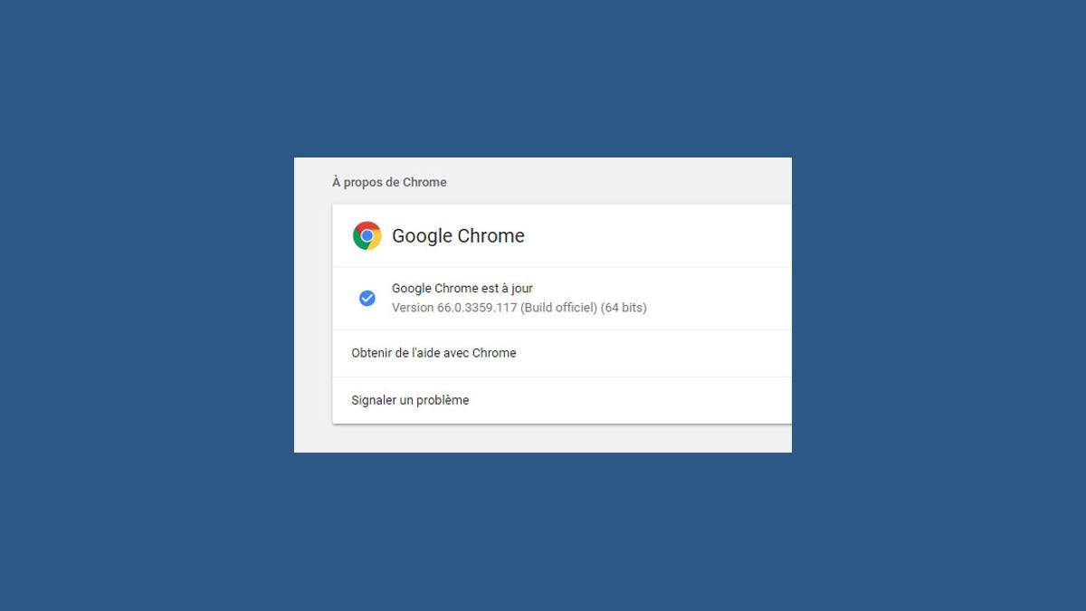 Navigateur Google Chrome 66