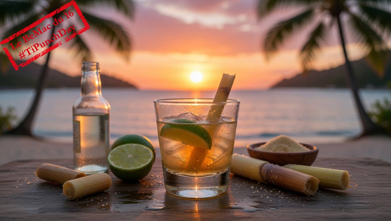 Un Ti Punch pendant une soirée caribéenne (Crédit : Alex.I)