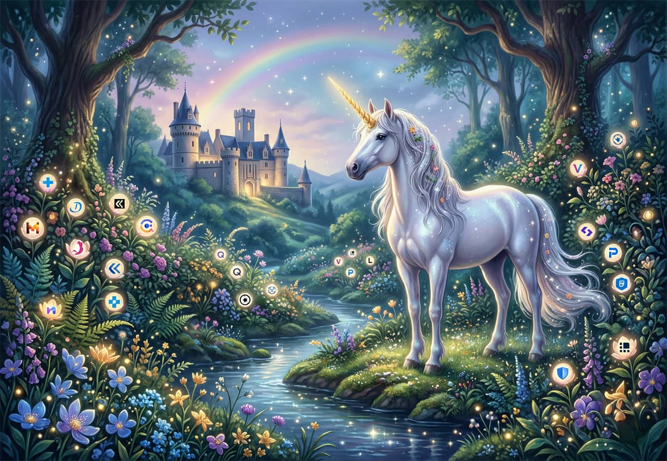 Journée mondiale de la licorne : une licorne dans la forêt