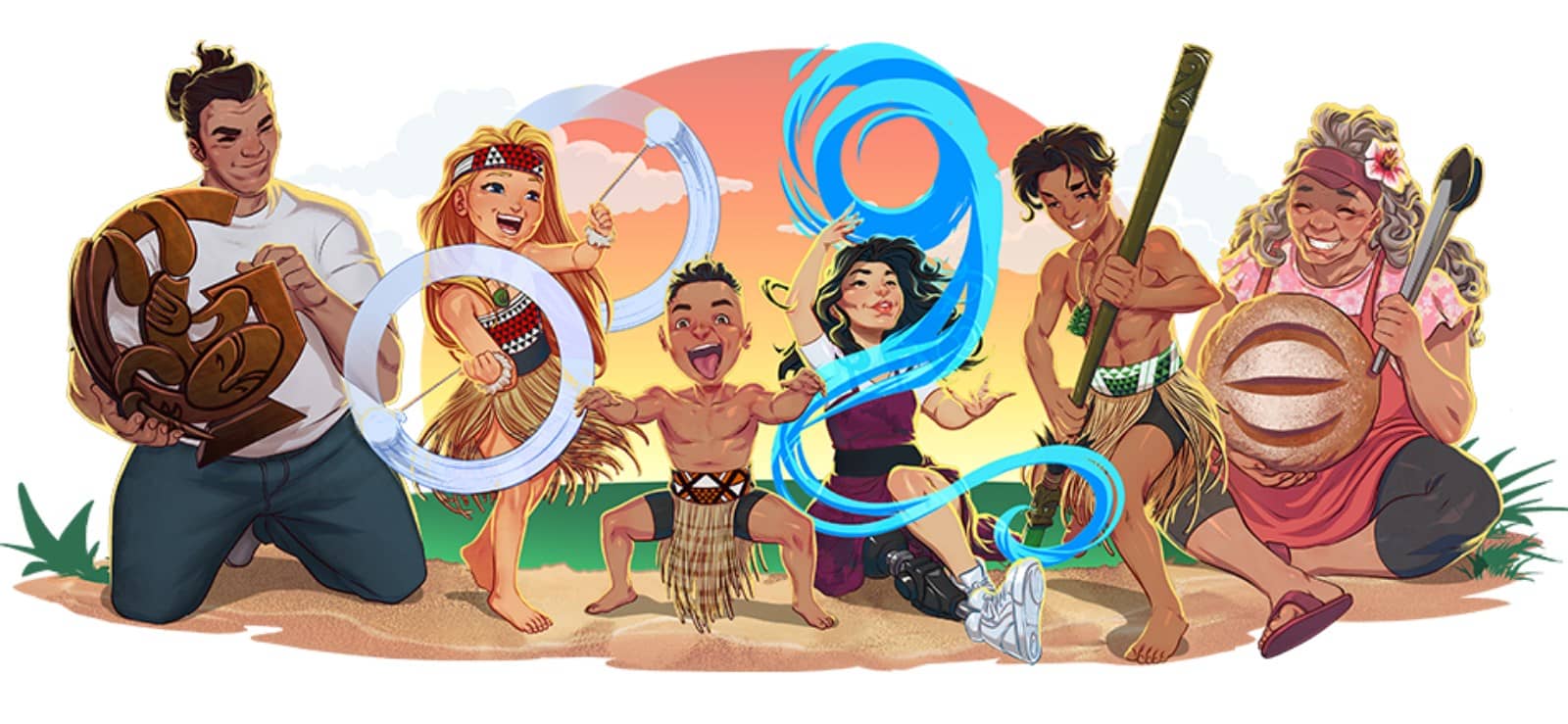 Doodle sur Google : Waitangi Day 2024 en Nouvelle-Zélande