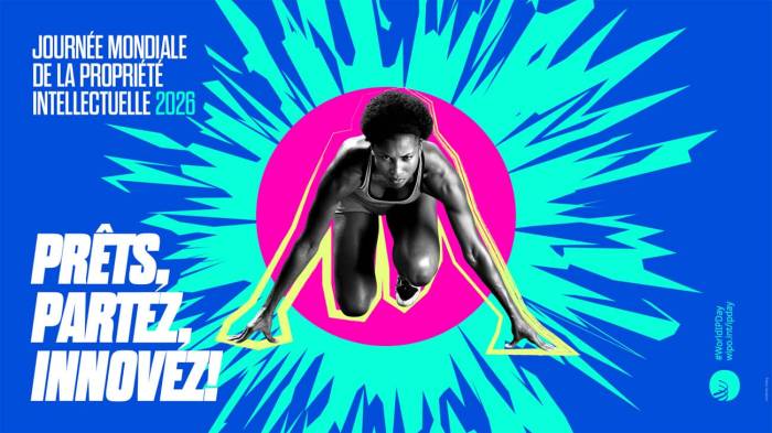 Affiche officielle de la Journée mondiale de la propriété intellectuelle 2026 (Crédit :  OMPI)