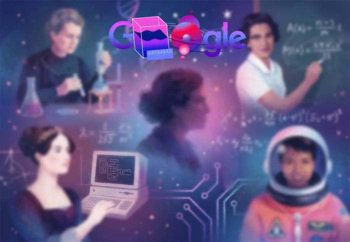 Hommage aux pionnières STEM avec le Doodle de Google (Crédit: Alex.I / Google)