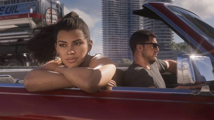 Lucia et Jason, les protagonistes de Grand Theft Auto VI (Crédit : capture Rockstar)