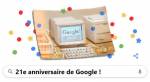21e anniversaire de Google - Google a 21 ans !