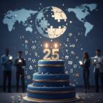 Le 25e anniversaire de Wikipédia fêté avec un gâteau (Crédit : Alex.I)
