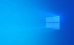Arrière plan de Windows 10 fenêtre bleue (Crédit : Microsoft)