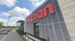Enseigne Auchan et son parking à Souppes-sur-Loing (Crédit : capture Maps)