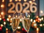 Deux coupes de champagne pour la nouvelle année (Crédit : Alex.I)