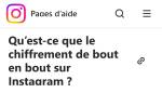 Aide chiffrement bout en bout Instagram (Crédit : capture Instagram)