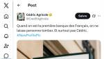 Compte X Cédric du Crédit Agricole (Crédit : Capture X)
