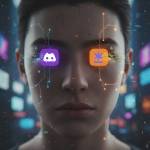 Scan visage avec le logo de Persona et Discord (Crédit : Alex.I)