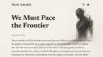 Essai de Dario Amodei « We Must Pace the Frontier » et l’ombre de Skynet (Crédit : Alex.I)