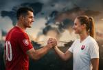 Le fair-play entre 2 sportifs sur fond de conflit planétaire (Crédit : Alex.I)