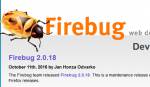 Firebug 2.0.18 sur Firefox 50