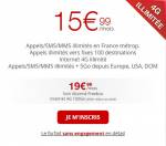 Illimité 4G forfait Free Mobile 15,99 €