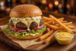 Représentation personnelle d’un burger gourmand (Crédit : Alex.I )