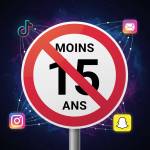Interdiction -15 ans pour les réseaux sociaux (Crédit : Alex.I)