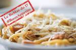 Journée internationale de la cuisine italienne : assiette de pâtes au parmesan