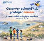 Affiche officielle : Observer aujourd’hui, protéger demain (Crédit : OMM)
