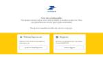 Le site web laposte.fr indisponible (Crédit : capture La Poste)