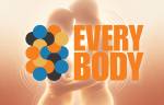 Logo Every Body devant des silhouettes (Crédit : WAS & Alex.I)