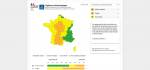 Météo France carte alerte orange 32 départements