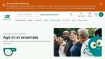 Page accueil de la banque et message alerte WhatsApp (Crédit : Capture Crédit Agricole)