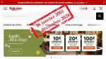 Page Rakuten France et tampon de 2001 à 2026 (Crédit : capture Rakuten)