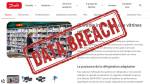 Page Danfoss contrôle vitrines réfrigérées et tampon Data Breach (Crédit : capture site)