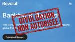 Page Revolut et tampon divulgation non autorisée (Crédit : capture accueil Revolut)