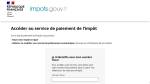 Capture de la page du service de paiement de l’impôt (Crédit : impots.gouv.fr)